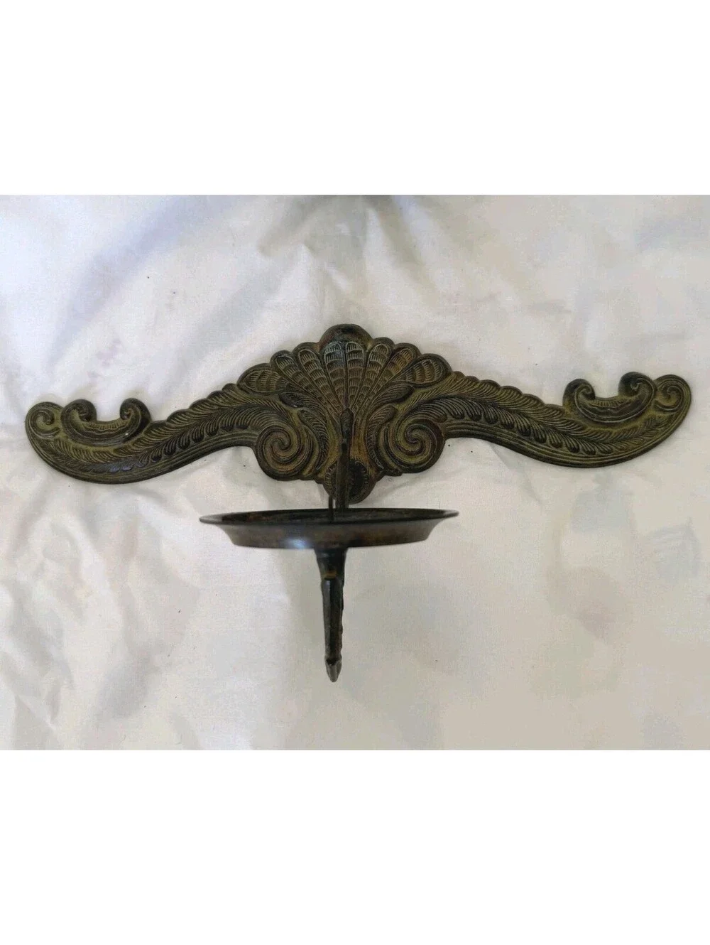 2 Rustic Cast Iron Candle Holder Wall Sconces Pillar Large Farmhouse